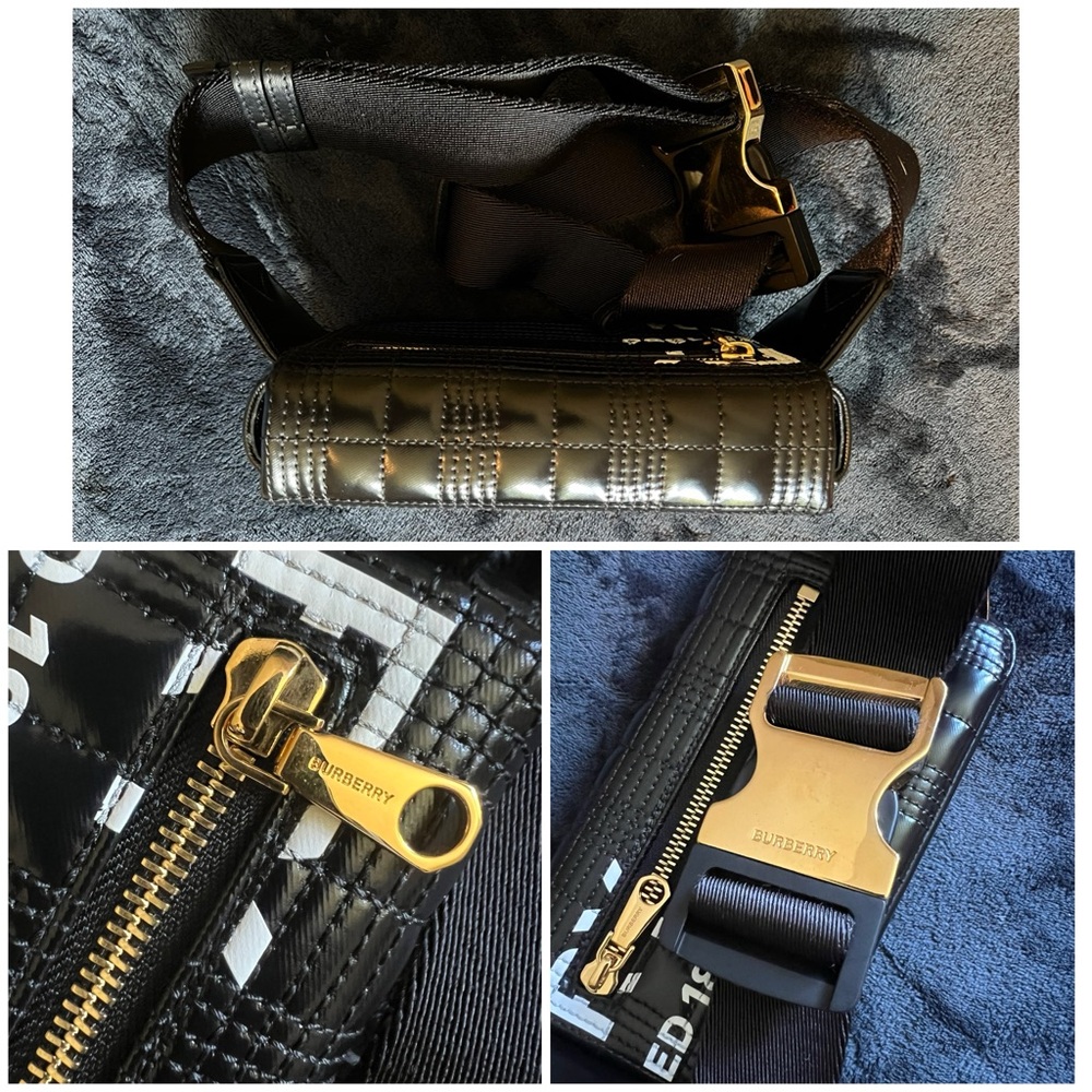 SOLD ❌❌❌Burberry Black Quilted Crossbody Bag with Logo - Picture 14 of 16